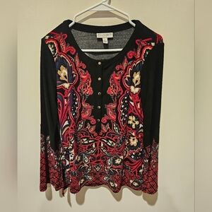 DANA BUCHMAN WOMEN'S BELL SLEEVE TOP